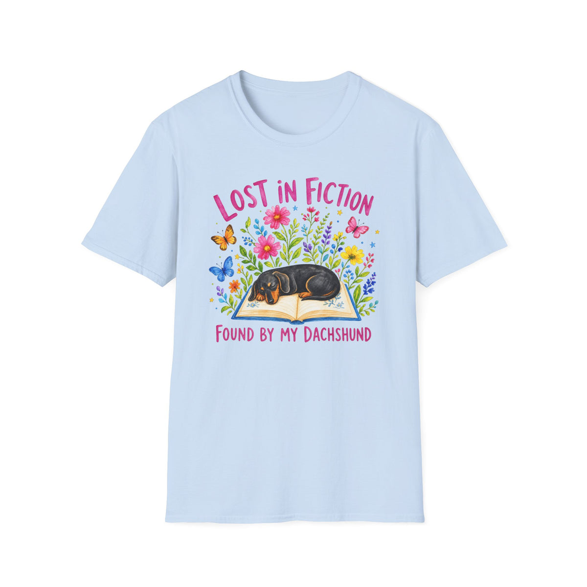Lost In Fiction, Dachshund - T-Shirt