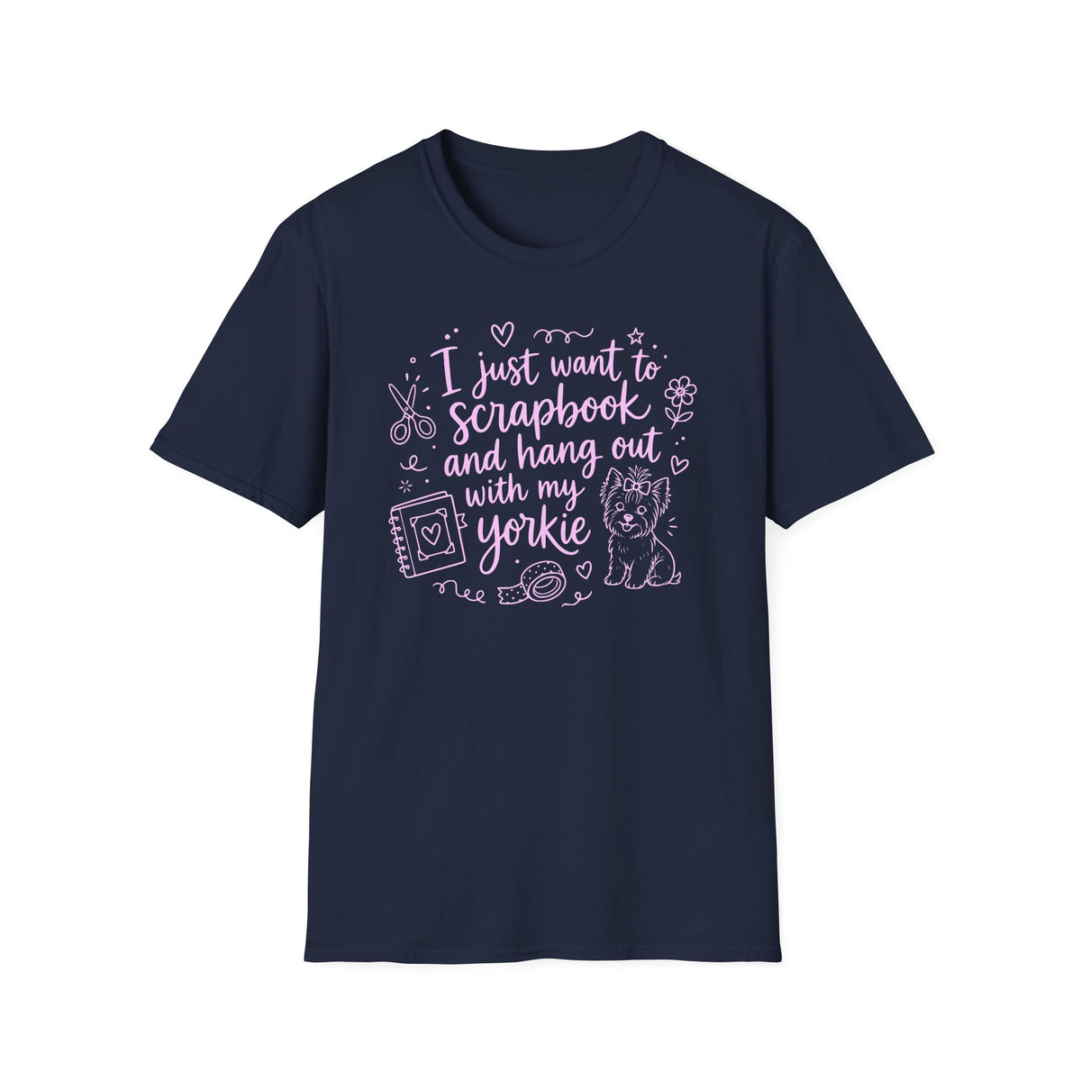 Scrapbook and Yorkie - T-Shirt