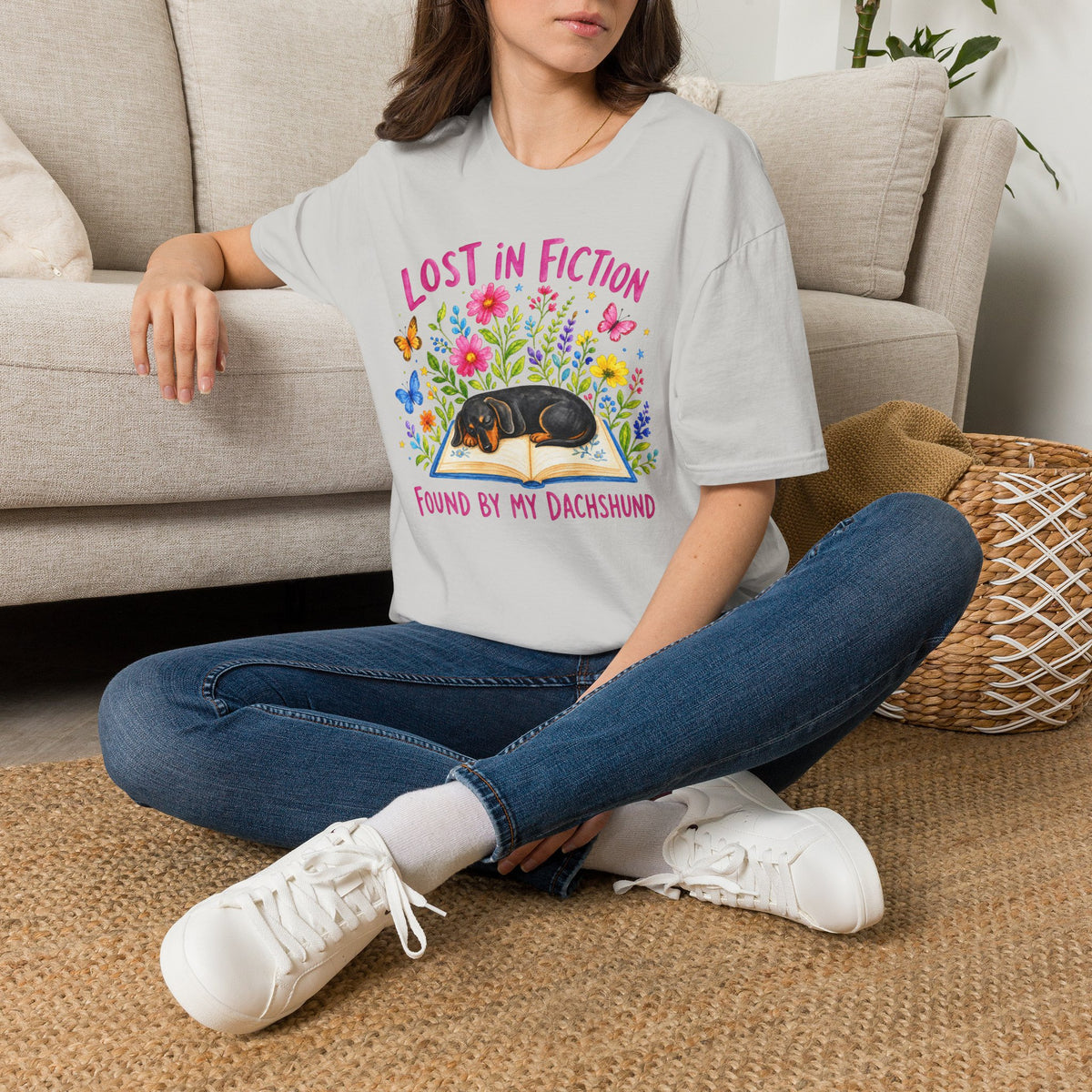 Lost In Fiction, Dachshund - T-Shirt