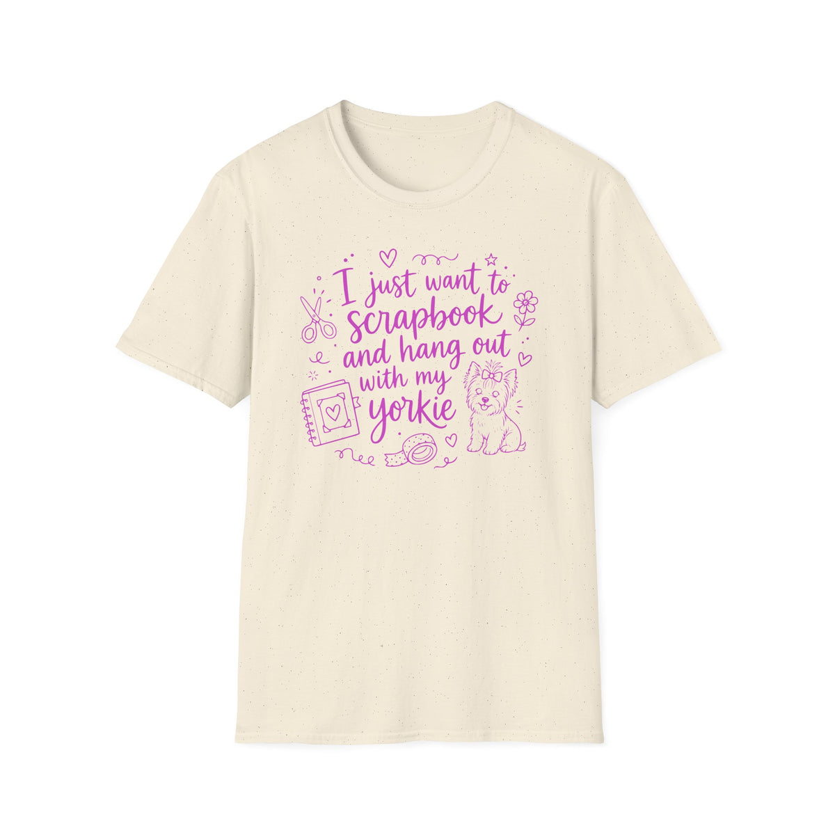 Scrapbook and Yorkie - T-Shirt