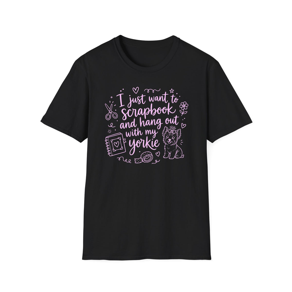 Scrapbook and Yorkie - T-Shirt