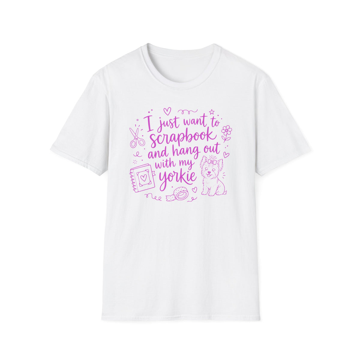Scrapbook and Yorkie - T-Shirt