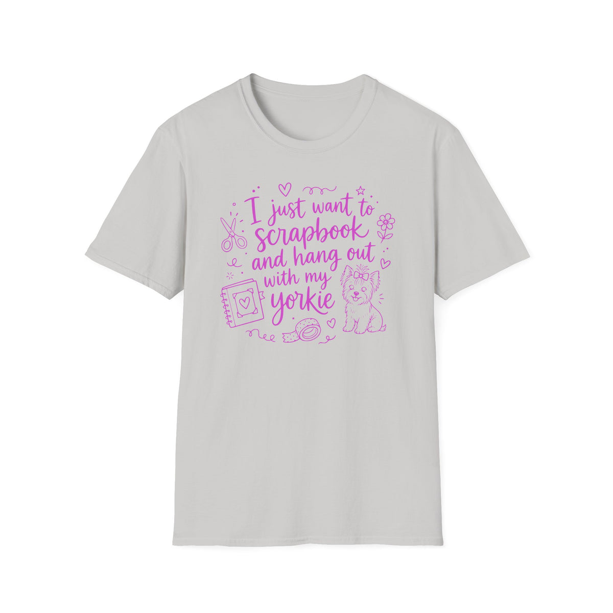 Scrapbook and Yorkie - T-Shirt