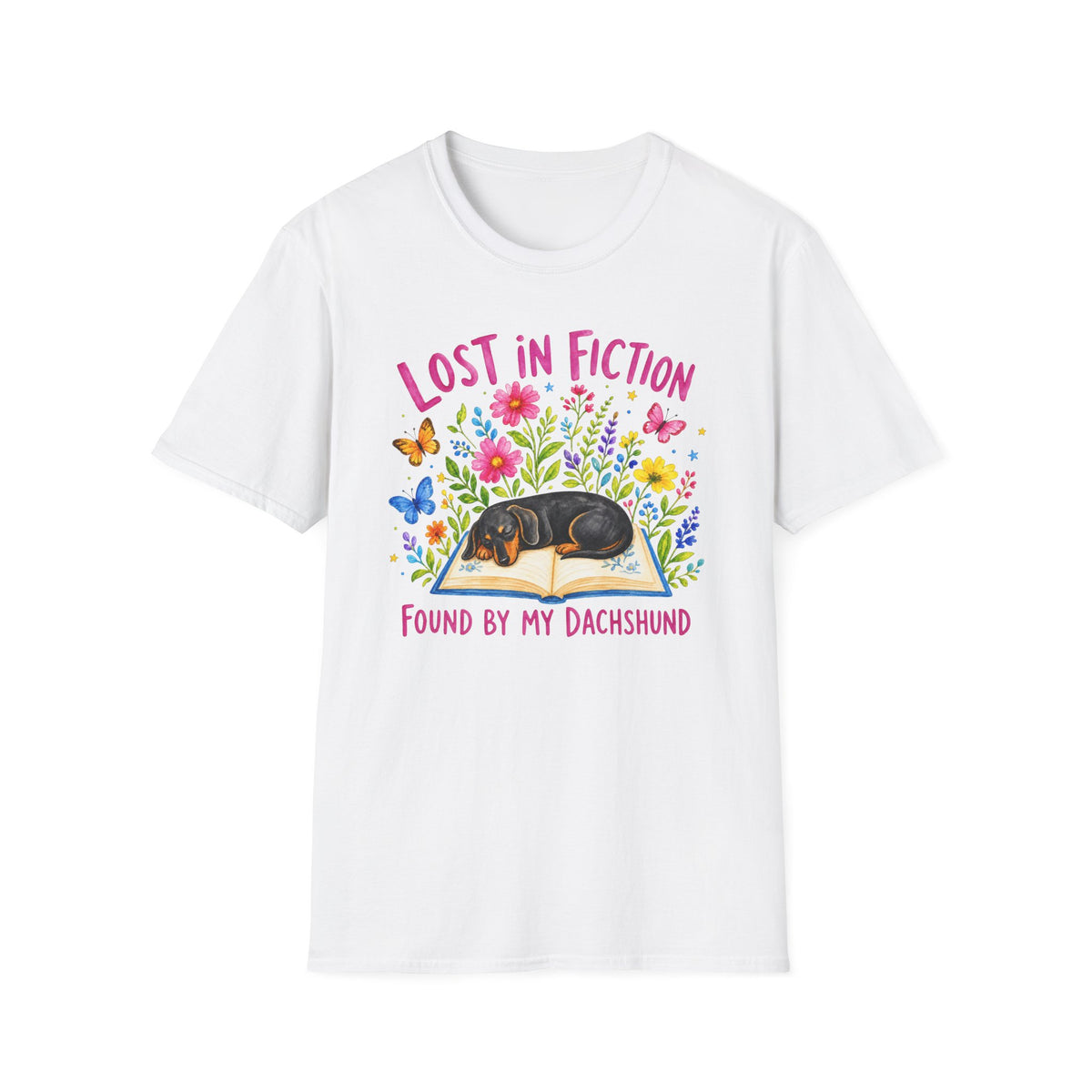 Lost In Fiction, Dachshund - T-Shirt