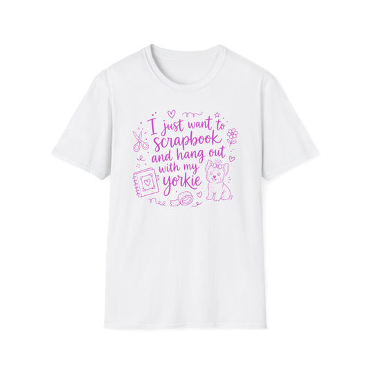 Scrapbook and Yorkie - T-Shirt
